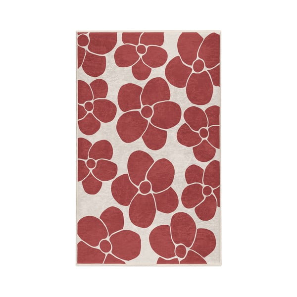 Czerwony dywan odpowiedni do prania 60x100 cm Red Meadow – Mila Home