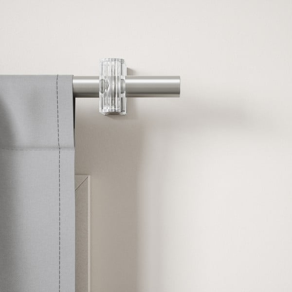 Stalowy regulowany karnisz w kolorze matowego srebra 107 - 305 cm Flute – Umbra-image-3