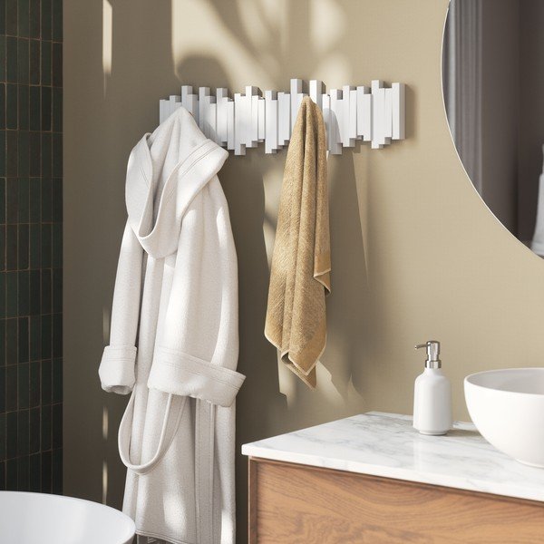 Biały plastikowy wieszak ścienny 72 cm Sticks – Umbra-image-2