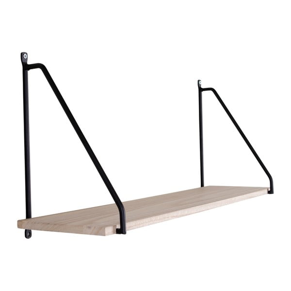 Czarna półka z litego drewna paulowni Arnhem – House Nordic-image-1