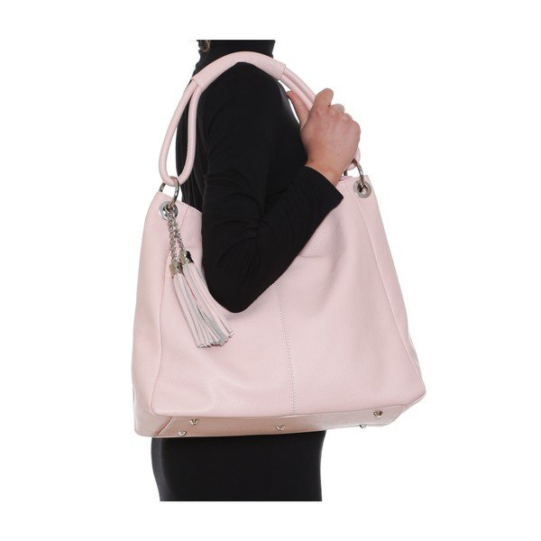 Skórzana torebka Anna Luchini 71 Rosa-image-4