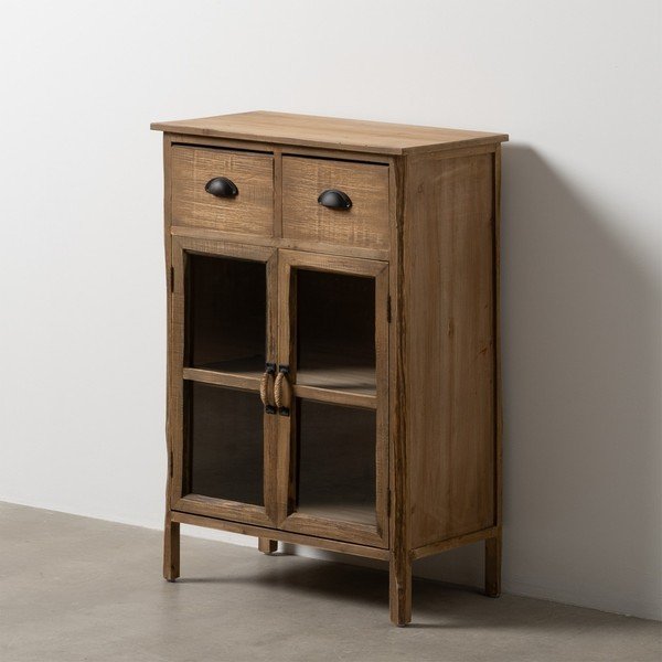 Witryna z litego drewna jodłowego 64x92,5 cm – Ixia-image-1