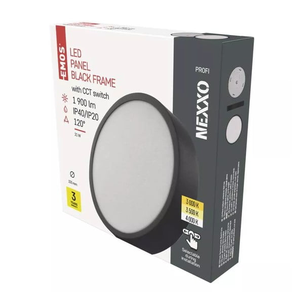 Lampa sufitowa LED w kolorze matowej czerni Nexxo – EMOS-image-1