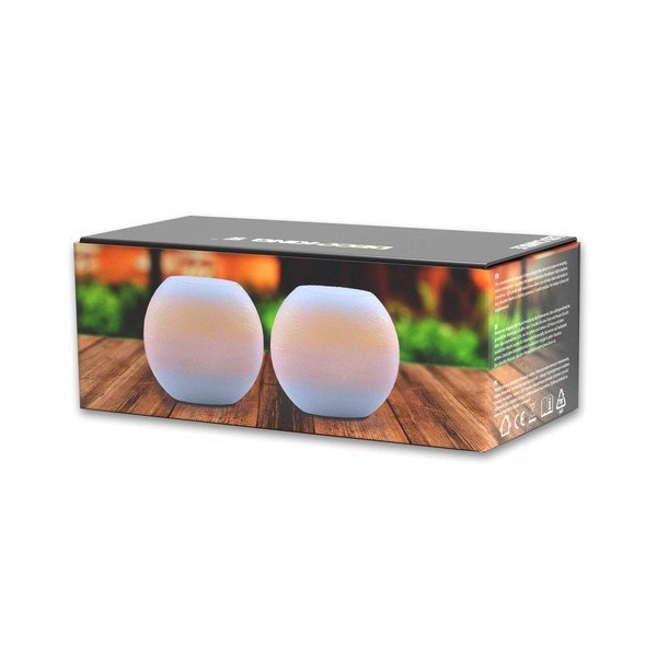 Zestaw 2 świeczek LED DecoKing Bowl, wys. 6,5 cm-image-2