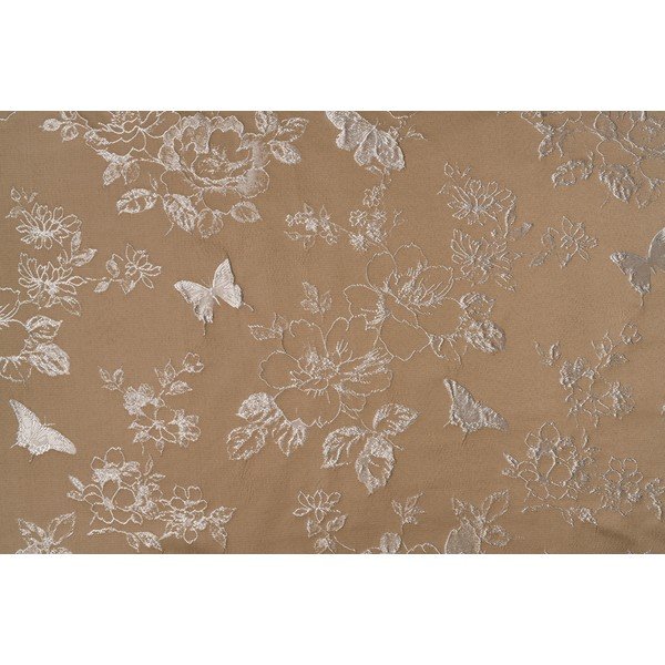 Beżowa zasłona 135x260 cm Lillies – Mendola Fabrics-image-4