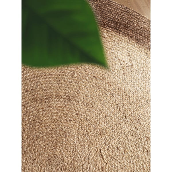 Szarobeżowy okrągły dwustronny dywan z juty tkany ręcznie ø 200 cm Jutta Greige – Hanse Home-image-3