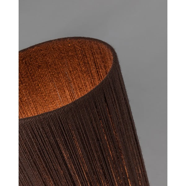 Lampa stołowa z litego drewna akacjowego w ciemnym naturalnym kolorze (wysokość 147 cm) Kor – Kave Home-image-3