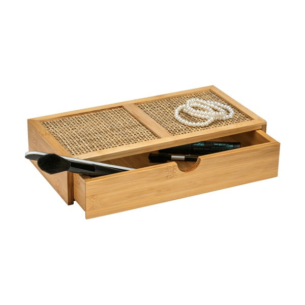 Bambusowy organizer łazienkowy Wenko Allegre, 28x6 cm-image-2