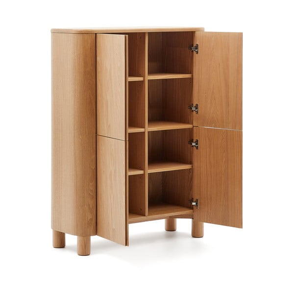 Szafka w dekorze jesionu w naturalnym kolorze 100x134x40 cm Salaya – Kave Home-image-3