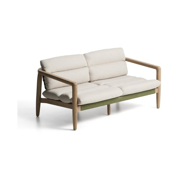 Zielona/beżowa tapicerowana sofa ogrodowa Menfi – Kave Home