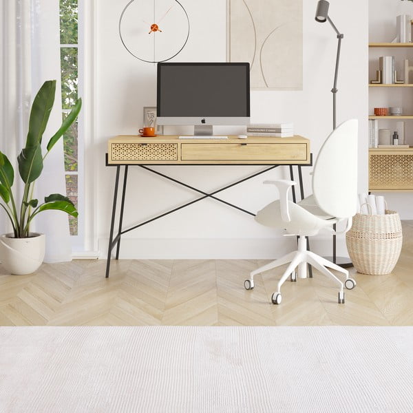 Biurko w dekorze dębu 60x110 cm Ecrin – Marckeric-image-1