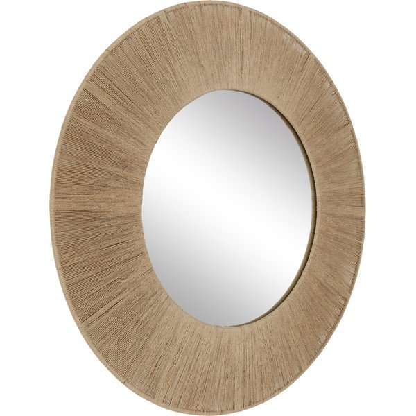 Lustro ścienne z metalową ramą Westwing Collection Citra, ø 90 cm-image-2