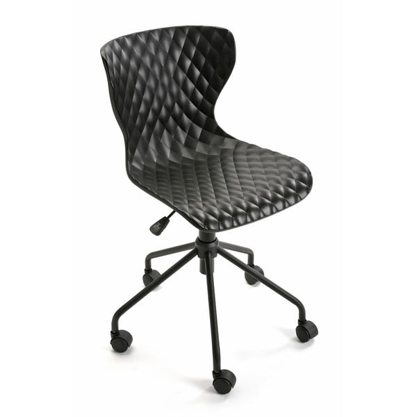Czarne krzesło biurowe Versa