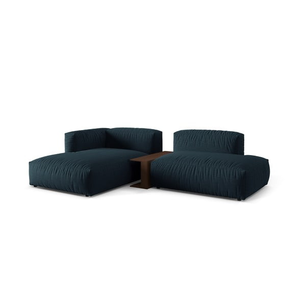 Ciemnoniebieski narożnik modułowy (lewostronny) Martina – Micadoni Home-image-1