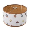 Biało-brązowy klosz do lampy dziecięcej z tekstylnym kloszem ø 34 cm Agnes – Bloomingville Mini