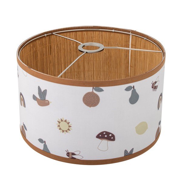 Biały/brązowy klosz do lampy dziecięcej z tekstylnym kloszem ø 34 cm Agnes – Bloomingville Mini