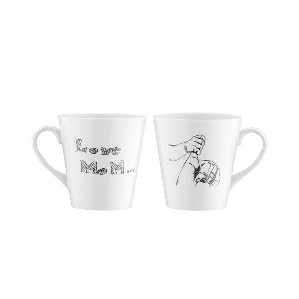 Zestaw 2 porcelanowych kubków Kutahya Margo