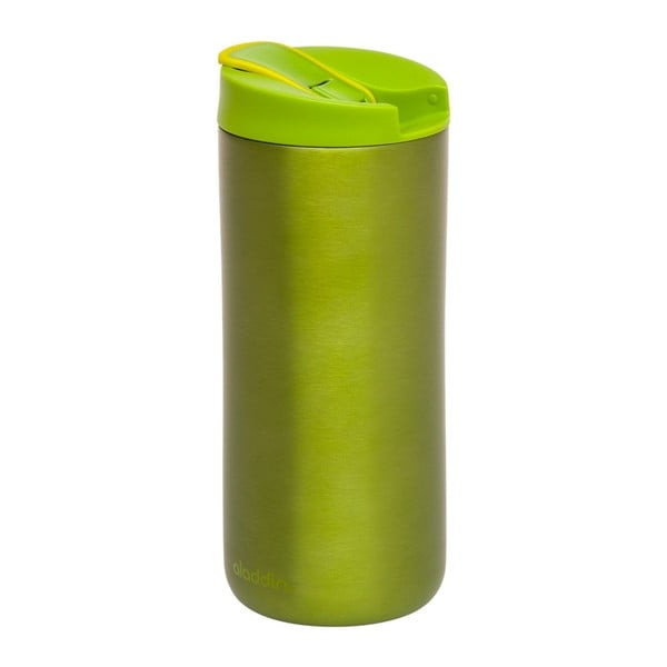 Nierdzewny kubek termiczny Flip Seal 350 ml, zielony