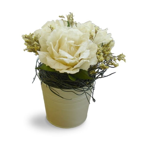 Doniczka ze sztucznymi kwiatami Bouquet, 21 cm