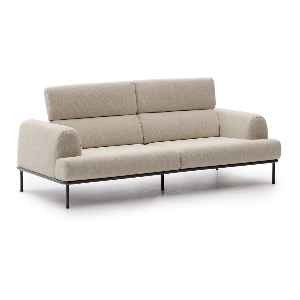 Beżowa sofa z tkaniny szenilowej 234 cm Aurum – Kave Home (zdjęcie 7)