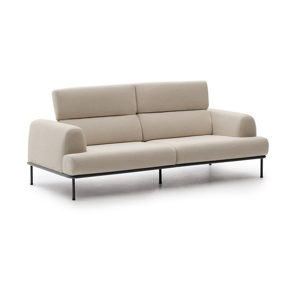 Beżowa sofa z tkaniny szenilowej 234 cm Aurum – Kave Home-image-3