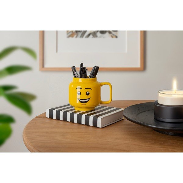 Żółty ceramiczny kubek dla dzieci 530 ml Head – LEGO®-image-1