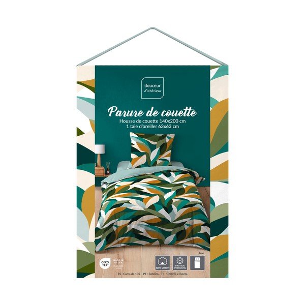 Bawełniana pościel jednoosobowa 140x200 cm Swan – douceur d'intérieur-image-1