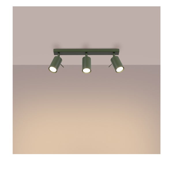 Zielona lampa punktowa 6x45 cm Etna – Sollux-image-2