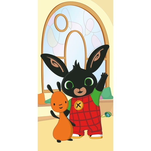 Bawełniany ręcznik dziecięcy 70x140 cm Bing "Hoppity" – Jerry Fabrics