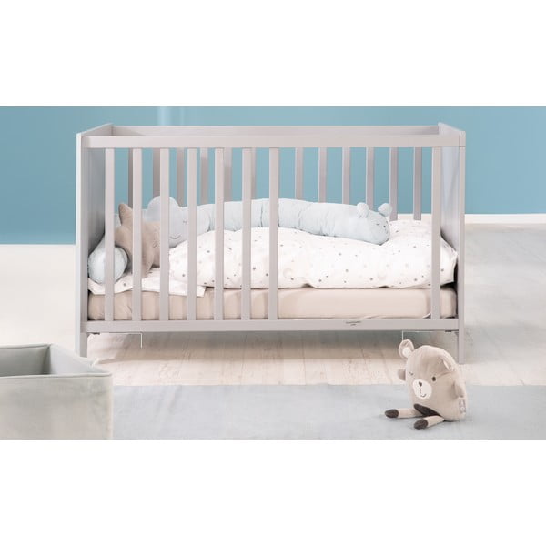 Szare/szarobrązowe łóżeczko 60x120 cm Hamburg – Roba-image-2