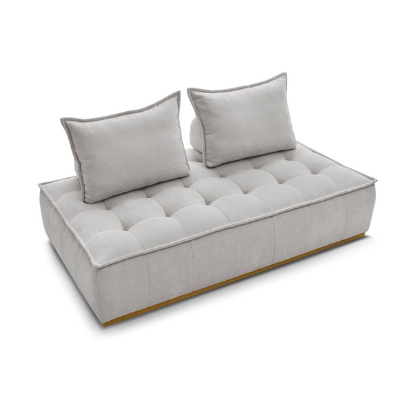 Jasnoszara sofa z tkaniny szenilowej 175 cm Elisa – Bobochic Paris-image-4