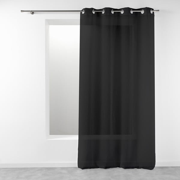 Czarna firanka 140x280 cm Telma – douceur d'intérieur
