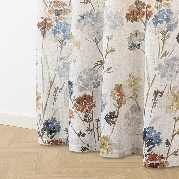 Kremowa zasłona 135x250 cm Flosi – Restilo-image-2