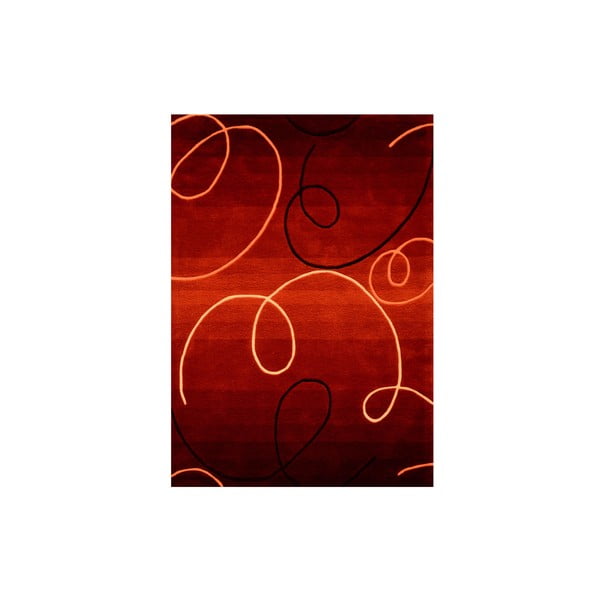 Dywan ręcznie tkany Pluto, 140x200 cm, czerwony