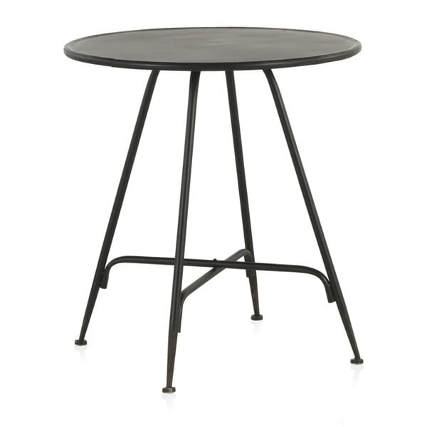 Czarny metalowy stolik Geese Industrial Style, wys. 75 cm