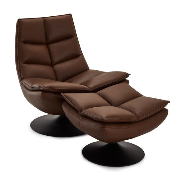 Ciemnobrązowy skórzany fotel Miami – Furnhouse-image-4