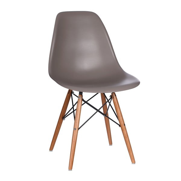Szaro-brązowe krzesło Ixia Adeline