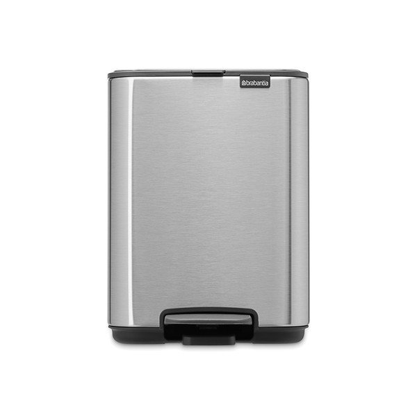 Stalowy kosz na śmieci z pedałem w kolorze matowego srebra 4 l Bo – Brabantia-image-3