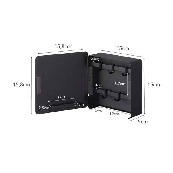 Metalowa wisząca szafka na klucze Tower – YAMAZAKI-image-4