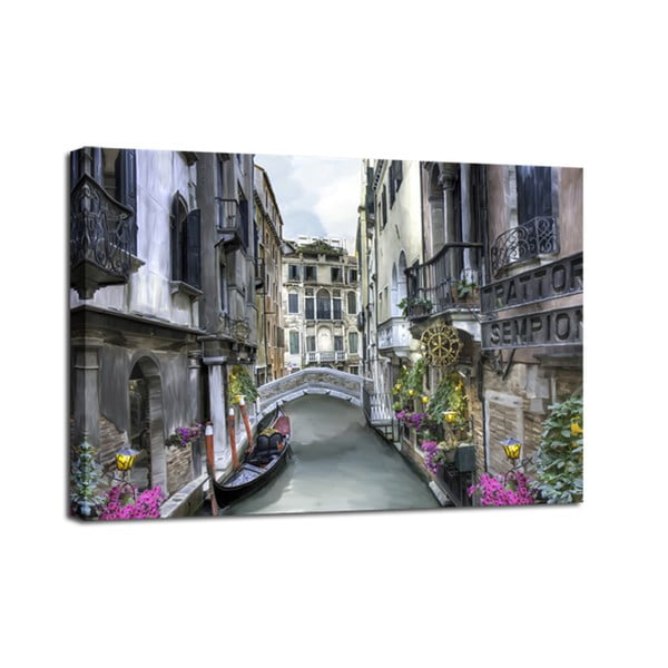 Obraz Styler Canvas Watercolor Venice, 75x100 cm