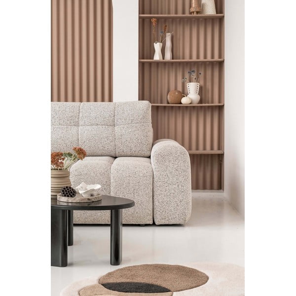 Beżowy rozkładany narożnik modułowy ze schowkiem (lewostronny) Lulu – Miuform-image-4