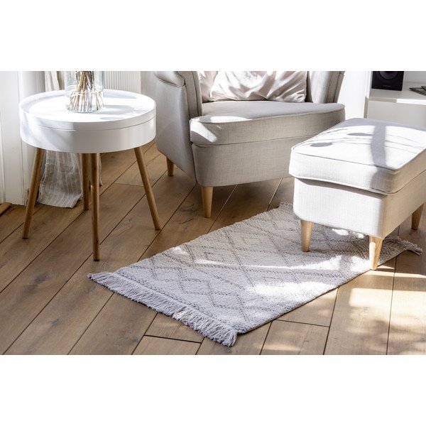 Szary dywanik łazienkowy z bawełny organicznej Wenko Urla, 60x90 cm-image-4