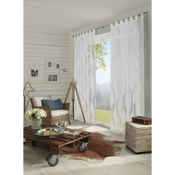 Biała firanka 245x140 cm Scherli – Gardinia-image-2