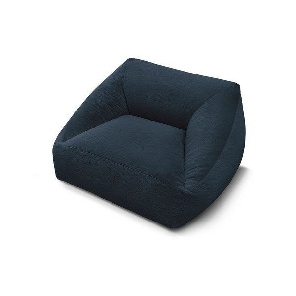 Ciemnoniebieski worek do siedzenia z imitacji futra Lilibet – Bobochic Paris-image-4