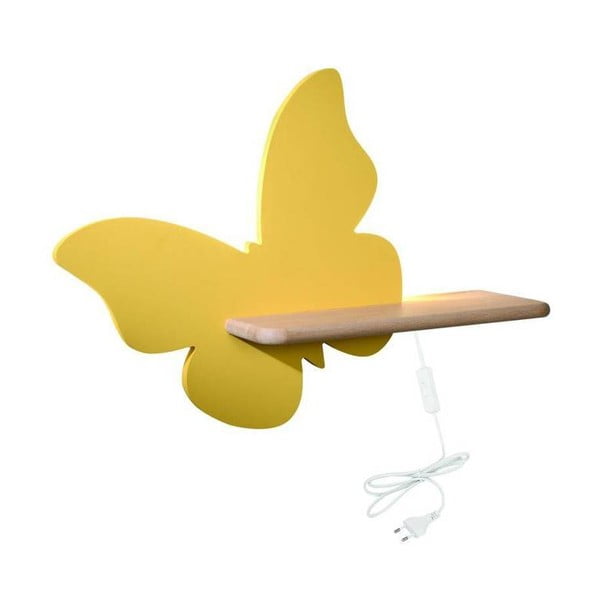 Żółta lampa dziecięca Butterfly – Candellux Lighting