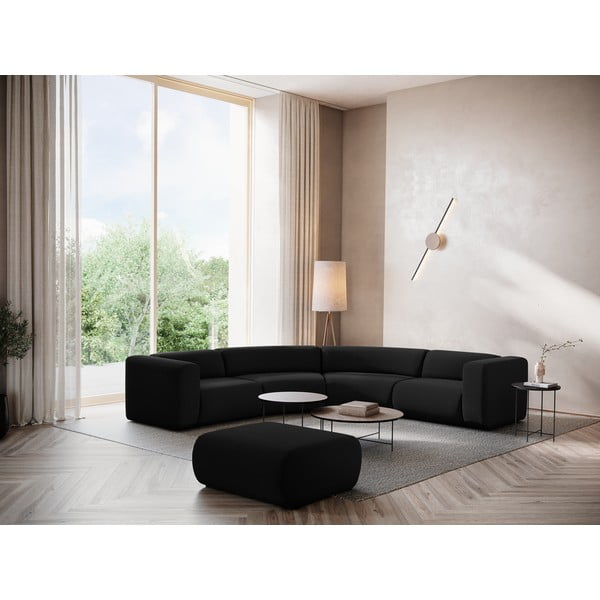 Czarny aksamitny narożnik Ekahi – Makamii-image-1