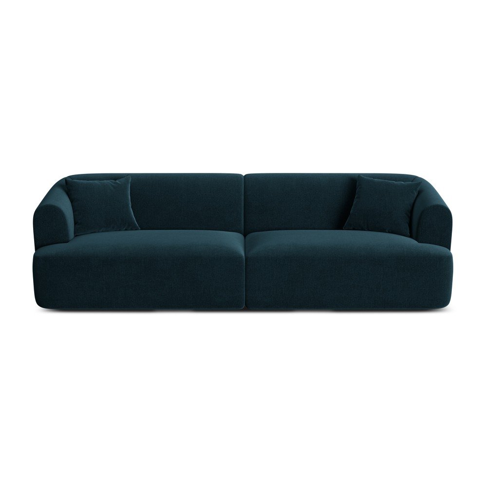 Morska aksamitna sofa 255 cm Campi – Cosmopolitan Design