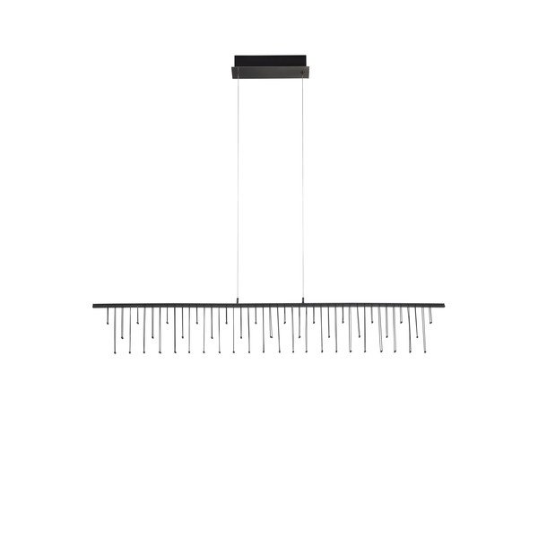 Aluminiowa lampa wisząca LED ze ściemniaczem w kolorze srebra z połyskiem Stellar – Nova Luce-image-3