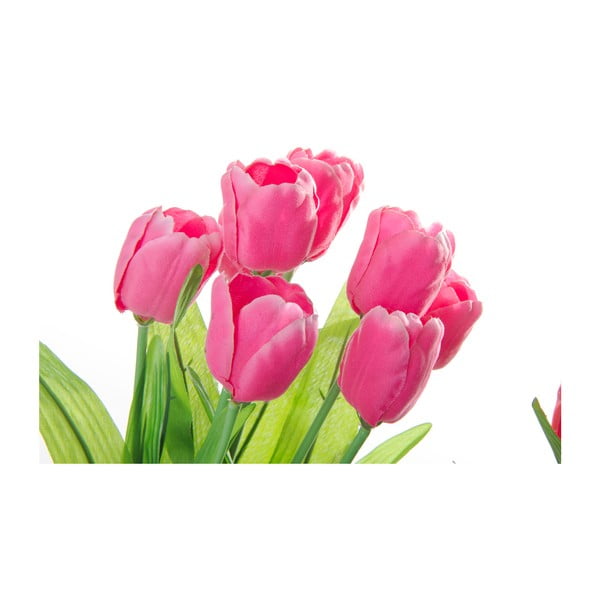 Zestaw 3 kwiatków dekoracyjnych w doniczkach Casa Selección Tulip-image-1