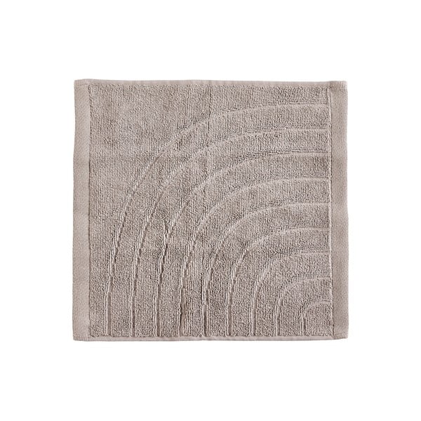 Szarobeżowy bawełniany ręcznik frotte 30x30 cm Time – Zone-image-1